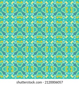 Ethnic geometrical seamless pattern, colorful vector background for textile, fabric, wrapping paper, linens, wallpaper etc.