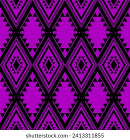 ethnic geometry Seamless pattern for fabric design, batik, carpet wrapping, wallpaper design, illustration.