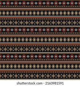 ethnic geometry tribal seamless pattern for textiles.