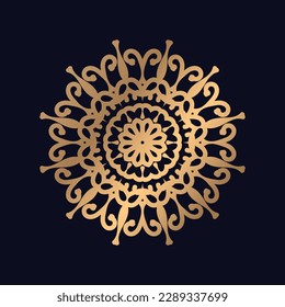 Ethnische goldene islamische Muster mandala Design Hintergrund