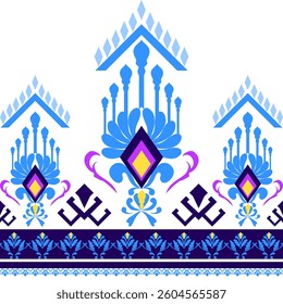 Ethnic graphic design, Native American tribal fabrics, geometric shapes used in weaving, rugs, shawls, batik, embroidery illustrations, seamless patterns with abstract floral vectors, celtic ornament.