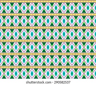 ethnic green tone background pattern