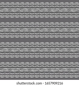 Ethnic grey boho ornament. Seamless pattern. Tribal motif. Vector illustration for web design or print.