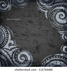 Ethnic grunge background