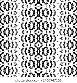 Ethnische Handkunst Batik. Ethnische Dark Scribble Batik. In: Simple Tribal Geo Vektorgrafik. Schwarze Farbe Bohemian Muster. Schwarze Farbe Tinte Doodle Textil. Doodle Design dunkle Muster. Seamless Art Native Vektorgrafik