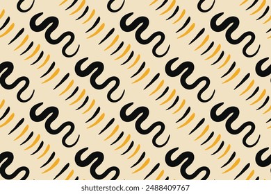 Ethnic handmade ornament, seamless pattern for your design