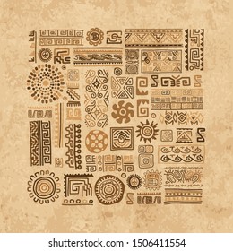 Ethnic handmade ornament for your design