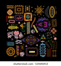 Ethnic handmade ornament for your design