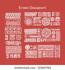 Ethnic handmade ornament for your design