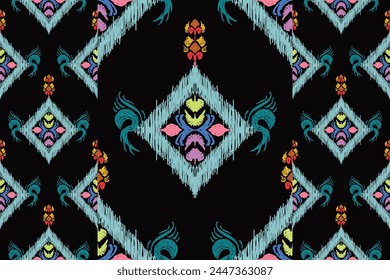 ethnic hipster vector background.Abstract pattern in native African style. Vector illustration.Ethnic seamless pattern. Freehand floral geometric motifs stripes.