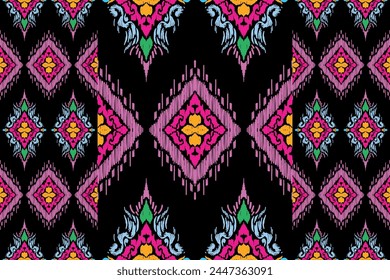 ethnic hipster vector background.Abstract pattern in native African style. Vector illustration.Ethnic seamless pattern. Freehand floral geometric motifs stripes.