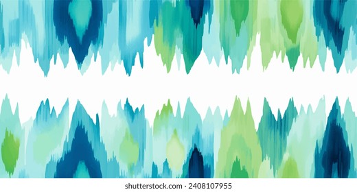 Ethnic Ikat abstract background. Ikat ethnic tribal, boho colors seamless wallpaper. Motif ethnic handmade seamless.Illustration for greeting cards, printing and other design project.