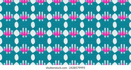 Ethnic Ikat abstract seamless art. 
Motif ethnic handmade beautiful Ikat art. Ikat ethnic tribal, boho colors seamless wallpaper. Illustration for greeting cards, printing and other design project.