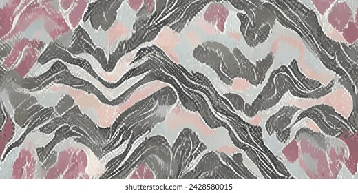 Ethnic Ikat abstract seamless art. 
Motif ethnic handmade beautiful Ikat art. Ikat ethnic tribal, boho colors seamless wallpaper. Illustration for greeting cards, printing and other design project.