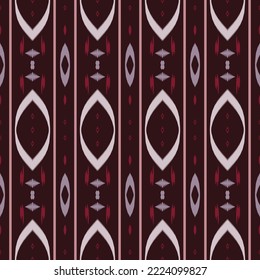 Ethnic ikat Aztec batik textile seamless pattern digital vector design for Print saree Kurti Borneo Fabric border brush symbols swatches designer