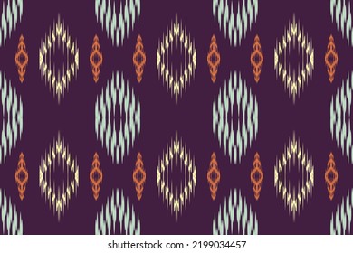 Ethnic ikat aztec tribal backgrounds vector oriental traditional design for background. Ikat is produced in many traditional textile centres around the world, including India to Central Asia, 