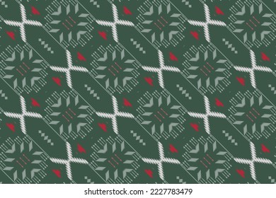 Ethnic ikat background batik textile seamless pattern digital vector design for Print saree Kurti Borneo Fabric border brush symbols swatches designer