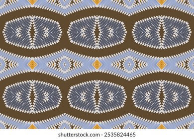 Patrón sin fisuras hermoso ikat étnico. Estilo mexicano a rayas. Nativo tradicional. Diseño para el fondo, Fondo de pantalla, Ilustración vectorial, tela, ropa, batik, alfombra, bordado.