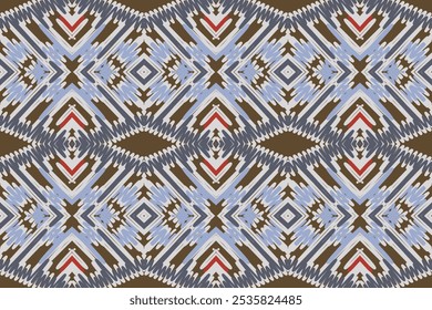 Ethnic ikat beautiful seamless pattern. Mexican striped style. Native traditional. Design for background, wallpaper, vector illustration, fabric, clothing, batik, carpet, embroidery.