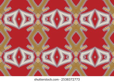 Ethnic ikat beautiful seamless pattern. Mexican striped style. Native traditional. Design for background, wallpaper, vector illustration, fabric, clothing, batik, carpet, embroidery.