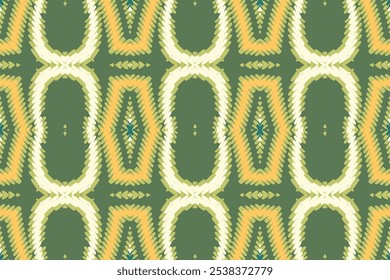 Patrón sin fisuras hermoso ikat étnico. Estilo mexicano a rayas. Nativo tradicional. Diseño para el fondo, Fondo de pantalla, Ilustración vectorial, tela, ropa, batik, alfombra, bordado.