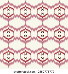 Patrón sin fisuras hermoso ikat étnico. Nativo tradicional. Diseño para el fondo, Fondo de pantalla, Ilustración vectorial, tela, ropa, batik, alfombra, bordado.