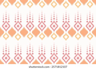 Ethnic ikat beautiful seamless pattern. Native traditional. Design for background, wallpaper, vector illustration, fabric, clothing, batik, carpet, embroidery.