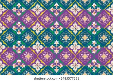 Ethnic ikat beautiful seamless pattern.Design for background, wallpaper, vector illustration, fabric, clothing, batik, carpet, embroidery. royalty-free Vector explore over a million other vectors.