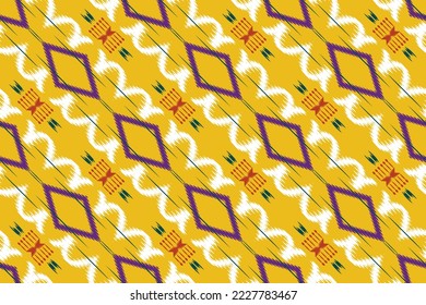 Ethnic ikat chevron batik textile seamless pattern digital vector design for Print saree Kurti Borneo Fabric border brush symbols swatches party wear