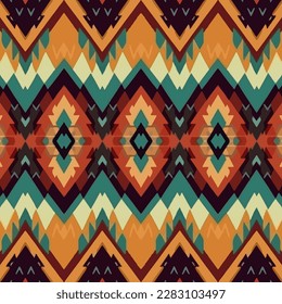 Ethnic ikat chevron Indonesia seamless pattern. Abstract traditional folk old ancient antique tribal ethnic graphic line. Ornate elegant luxury vintage retro modern minimal style for texture textile.