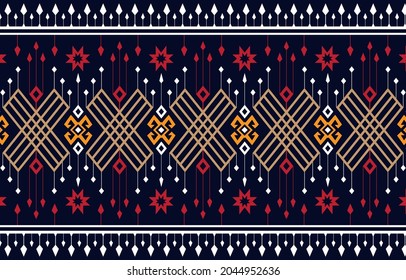 Fondo del patrón de quevron del ikat étnico Patrón tradicional en la tela 
en Indonesia y otros países asiáticos