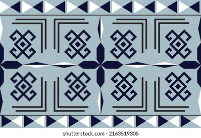 Ethnic ikat chevron pattern background Traditional pattern on the fabric in Indonesia and other Asian countries