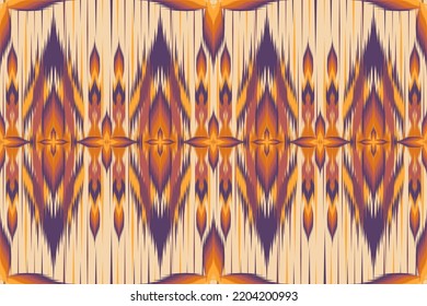 Ethnic ikat chevron pattern background Traditional pattern on the fabric in Indonesia and other Asian countries.