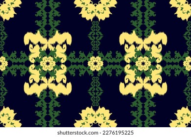 Ethnic ikat chevron pattern background Traditional pattern on the fabric in Indonesia and other Asian countries.