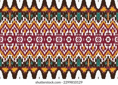 Fondo del patrón de quevron del ikat étnico Patrón tradicional de tela en Indonesia y otros países asiáticos
