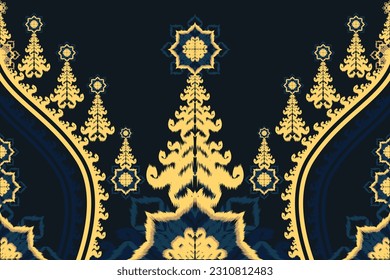 Ethnic ikat chevron pattern background Traditional pattern on the fabric in Indonesia.