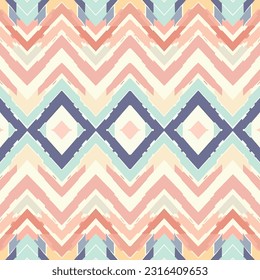 Patrón étnico de ikat chevron de fondo patrón tradicional. Elegante estilo retro moderno de lujo original. Para la alfombra de fondo textil textil de textura de fondo de papel tapiz.