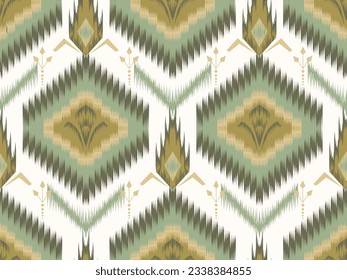 Ethnic ikat chevron pattern background Traditional pattern on the fabric