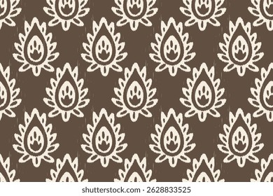 Ethnic ikat chevron pattern background. Traditional patterns on the fabric in Indonesia and other Asian countries. Aztec style abstract vector. Design for texture, fabric, and clothing