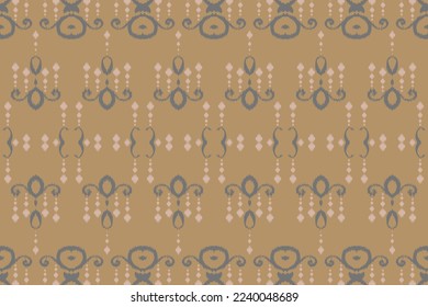 Ethnic ikat damask batik textile seamless pattern digital vector design for Print saree Kurti Borneo Fabric border brush symbols swatches designer