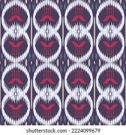 Ethnic ikat designs batik textile seamless pattern digital vector design for Print saree Kurti Borneo Fabric border brush symbols swatches stylish