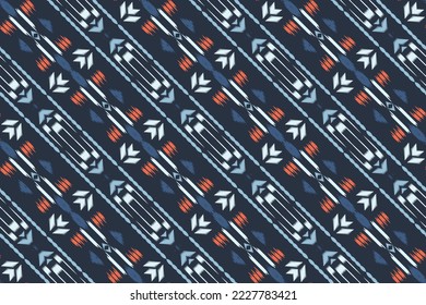 Ethnic ikat designs batik textile seamless pattern digital vector design for Print saree Kurti Borneo Fabric border brush symbols swatches party wear