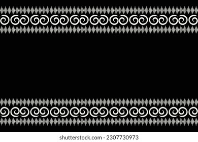 Ethnic Ikat fabric pattern geometric style.African Ikat embroidery Ethnic oriental pattern black background. Abstract,vector,illustration.For texture,clothing,scarf,decoration,carpet,silk.