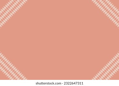 Estilo geométrico del patrón de tela de Ikat de origen étnico. bordado de ikat de origen africano El patrón oriental étnico rosó el fondo dorado rosado. Resumen,vector,ilustración.Textura,marco,decoración,papel pintado,motivos de seda.