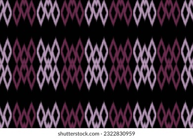 Ethnic Ikat fabric pattern geometric style.African Ikat embroidery Ethnic oriental pattern black background. Abstract,vector,illustration.Texture,frame,scarf,decoration,carpet,wallpaper,silk motif.