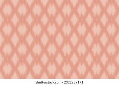 Ethnic Ikat fabric pattern geometric style.African Ikat embroidery Ethnic oriental pattern rose gold pink gold background. Abstract,vector,illustration.Texture,frame,decoration,wallpaper,silk motif.
