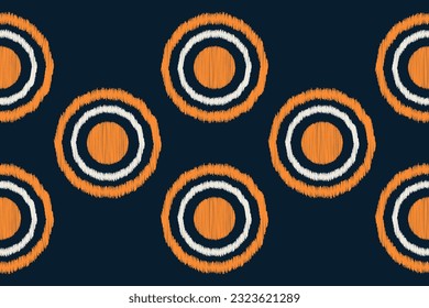 Ethnic Ikat fabric pattern geometric style.African Ikat embroidery Ethnic oriental pattern blue background. Abstract,vector,illustration.Texture,frame,scarf,decoration,carpet,wallpaper,silk motif.