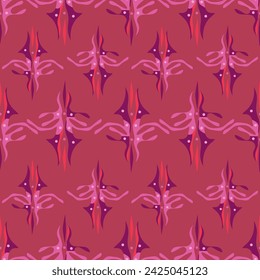 Ethnic Ikat fabric pattern geometric style.African Ikat embroidery Ethnic oriental pattern navy blue background. Abstract,vector,illustration
