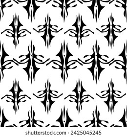 Ethnic Ikat fabric pattern geometric style.African Ikat embroidery Ethnic oriental pattern navy blue background. indian Abstract,vector,illustration