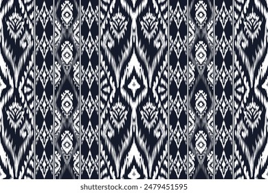 Ethnic ikat floral Ethnic Indian Pattern Ikat pattern Ethnic Pattern, Motifs African boho paisley Floral Ikat pattern embroidery border, Border indian floral Aztec embroidery border seamless patterns.